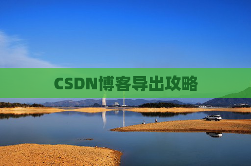 CSDN博客导出攻略
